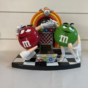 Vintage‎ Original MM M&M's Juke Box Red and Green Candy Dispenser